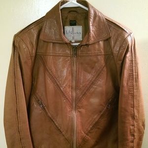 Vintage 70's Wilson's Red Leather Jacket Size 40/L